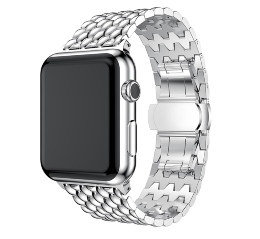 Apple Watch draak stalen band (zilver) - Phone-Factory