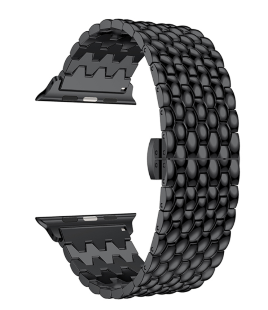 Apple Watch stalen draak band (zwart) Apple Watch stalen draak band (zwart)