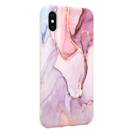 ShieldCase® ShieldCase Purple Passion Marmer iPhone X / Xs hoesje met camerabescherming (paars) ShieldCase® ShieldCase Purple Passion Marmer iPhone X / Xs hoesje met camerabescherming (paars)