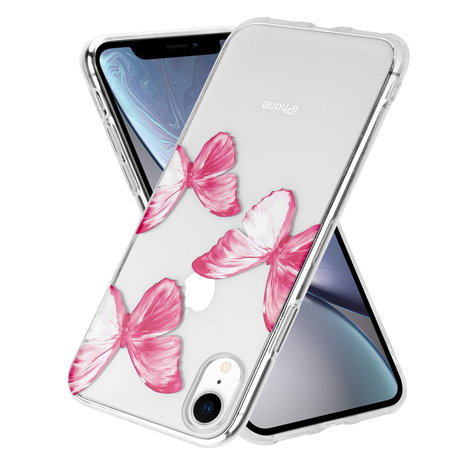 ShieldCase® ShieldCase Butterfly Kisses iPhone Xr hoesje ShieldCase® ShieldCase Butterfly Kisses iPhone Xr hoesje