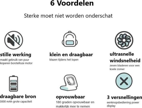 Draagbare hippe mini ventilator - roze Draagbare hippe mini ventilator - roze