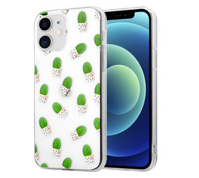 ShieldCase® Cute Cactus iPhone 12 Mini - 5.4 inch hoesje ShieldCase® Cute Cactus iPhone 12 Mini - 5.4 inch hoesje
