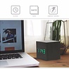 Houten digitale wekker klok / kalender / temperatuur - zwart Houten digitale wekker klok / kalender / temperatuur - zwart