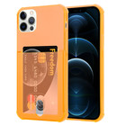 ShieldCase® ShieldCase Shock case met pashouder iPhone 12 Pro Max - 6.7 inch - Oranje