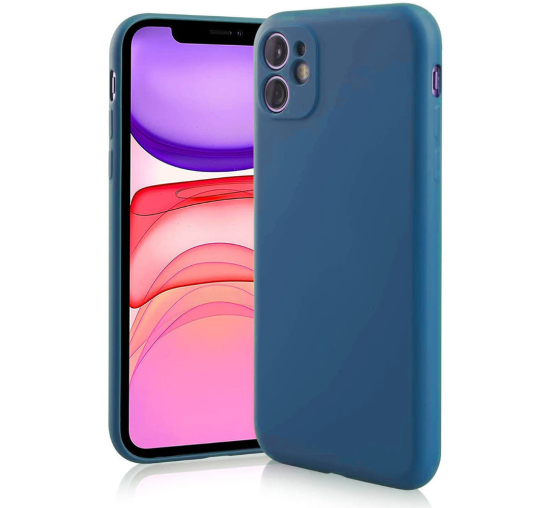 ShieldCase® Shieldcase Siliconen hoesje met camera bescherming iPhone 11 (blauw)