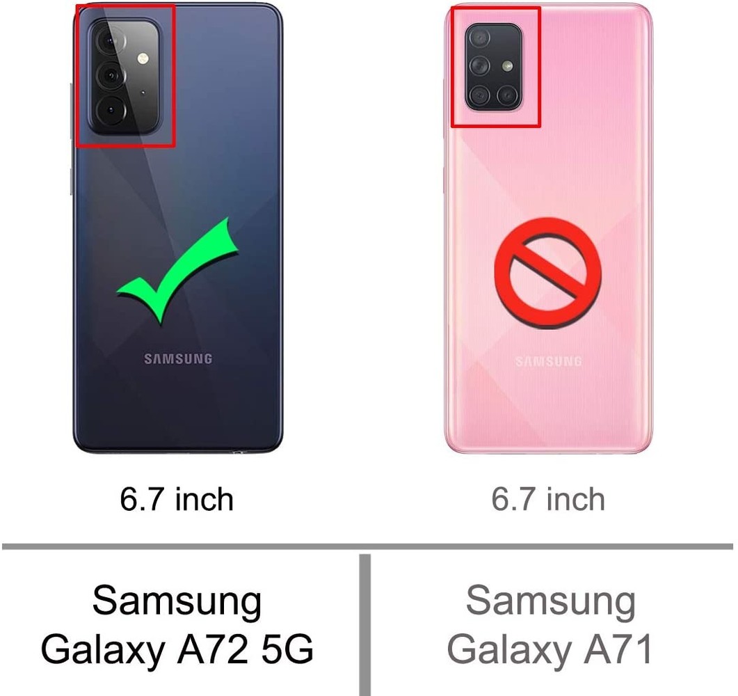 Samsung Galaxy A72 wallet bookcase (bruin) - Phone-Factory