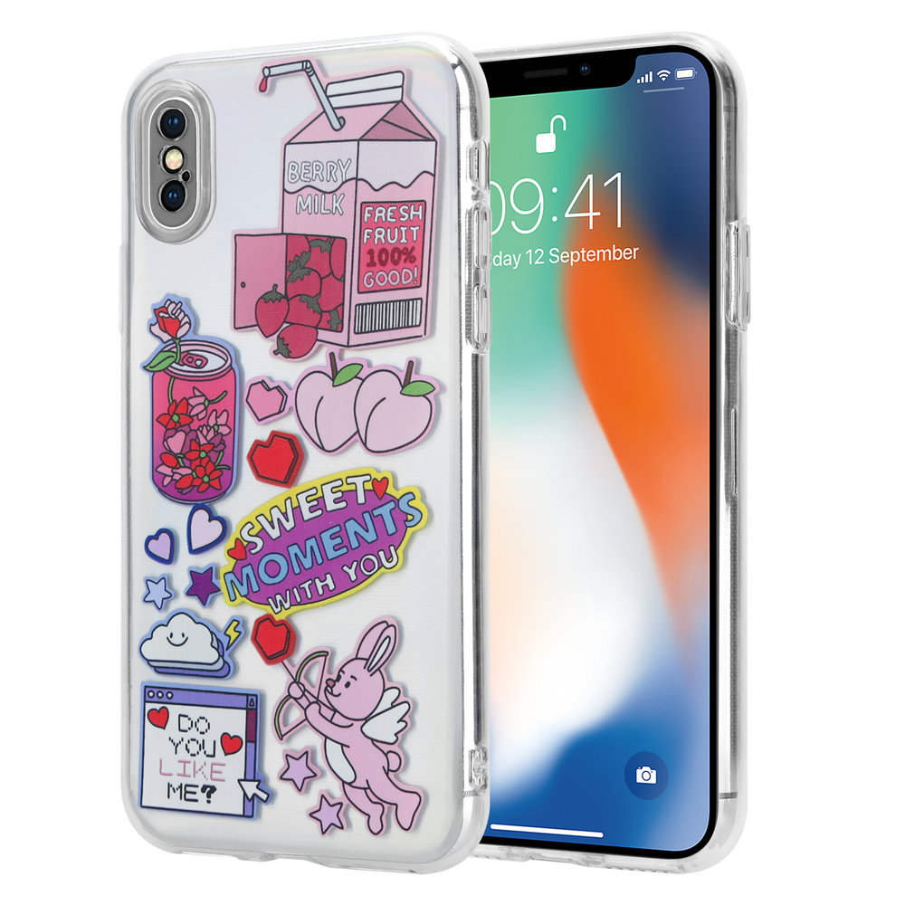 ShieldCase® ShieldCase Pink Dreams iPhone X / Xs case ShieldCase® ShieldCase Pink Dreams iPhone X / Xs case
