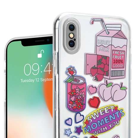 ShieldCase® ShieldCase Pink Dreams iPhone X / Xs case ShieldCase® ShieldCase Pink Dreams iPhone X / Xs case
