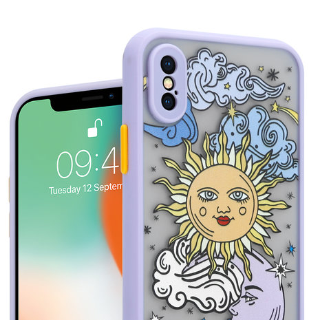 ShieldCase® ShieldCase Sunny Moon iPhone X / Xs hoesje ShieldCase® ShieldCase Sunny Moon iPhone X / Xs hoesje