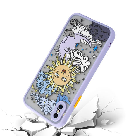 ShieldCase® ShieldCase Sunny Moon iPhone X / Xs hoesje ShieldCase® ShieldCase Sunny Moon iPhone X / Xs hoesje