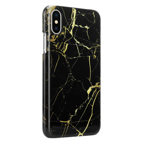 ShieldCase® ShieldCase Amazing Black Marmer iPhone X / Xs hoesje (zwart) ShieldCase® ShieldCase Amazing Black Marmer iPhone X / Xs hoesje (zwart)