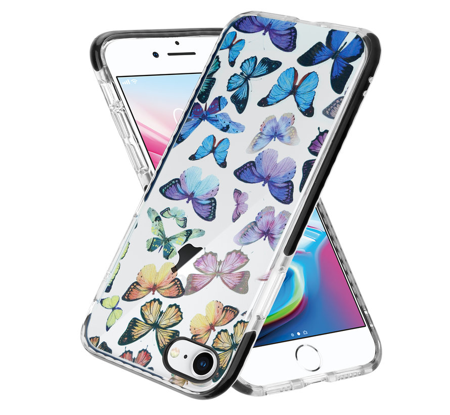ShieldCase Rainbow Butterflies iPhone SE 2020 hoesje