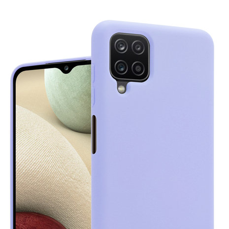 ShieldCase® Shieldcase Silicone case Samsung Galaxy A12 (lichtpaars)