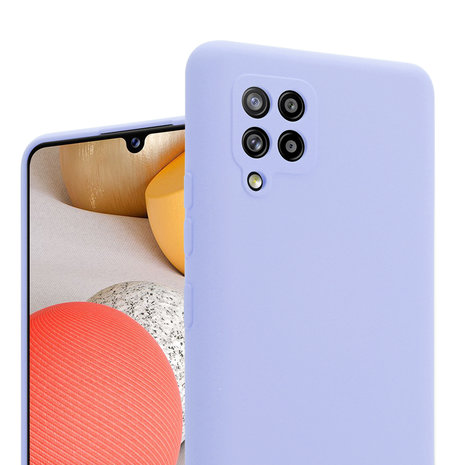 ShieldCase® Shieldcase Silicone case Samsung Galaxy A42 5G (lichtpaars)