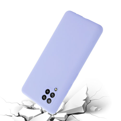 ShieldCase® Shieldcase Silicone case Samsung Galaxy A42 5G (lichtpaars)