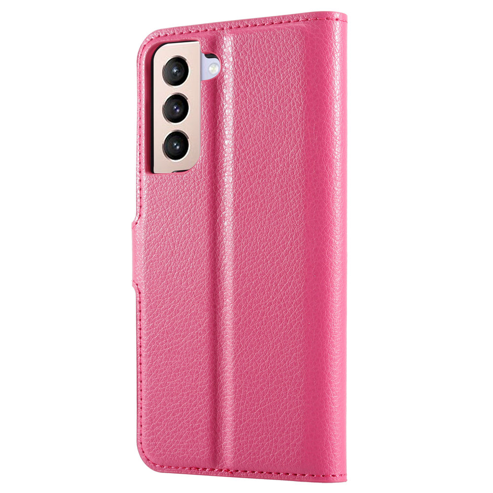 ShieldCase® Shieldcase Samsung Galaxy S21 Plus wallet bookcase (roze) ShieldCase® Shieldcase Samsung Galaxy S21 Plus wallet bookcase (roze)