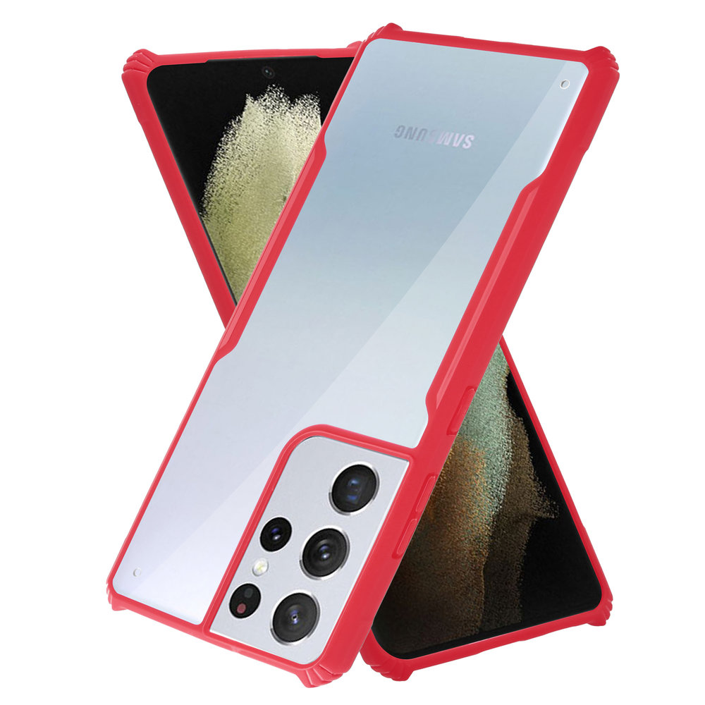 ShieldCase® Shieldcase Samsung Galaxy S21 Ultra bumper case (rood) ShieldCase® Shieldcase Samsung Galaxy S21 Ultra bumper case (rood)