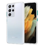 ShieldCase® Samsung Galaxy S21 Ultra TPU hoesje (transparant / groen) ShieldCase® Samsung Galaxy S21 Ultra TPU hoesje (transparant / groen)