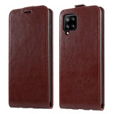 ShieldCase® Samsung Galaxy A42 5G Flip case (bruin leer) ShieldCase® Samsung Galaxy A42 5G Flip case (bruin leer)