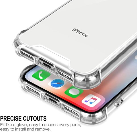 Ceezs Ceezs Schokbestendig iPhone x hoesje / iPhone xs hoesje shockproof Ceezs Ceezs Schokbestendig iPhone x hoesje / iPhone xs hoesje shockproof