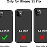 Ceezs Ceezs iPhone 11 Pro hoesje siliconen zwart Ceezs Ceezs iPhone 11 Pro hoesje siliconen zwart