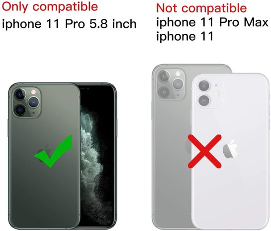 Ceezs Ceezs Apple iPhone 11 Pro hoesje shock proof transparant Ceezs Ceezs Apple iPhone 11 Pro hoesje shock proof transparant