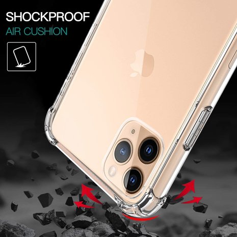 Ceezs Ceezs Apple iPhone 11 Pro hoesje shock proof transparant Ceezs Ceezs Apple iPhone 11 Pro hoesje shock proof transparant