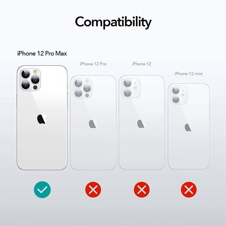 Ceezs Ceezs iPhone 12 Pro Max hoesje shockproof / schokbestendig transparant Ceezs Ceezs iPhone 12 Pro Max hoesje shockproof / schokbestendig transparant