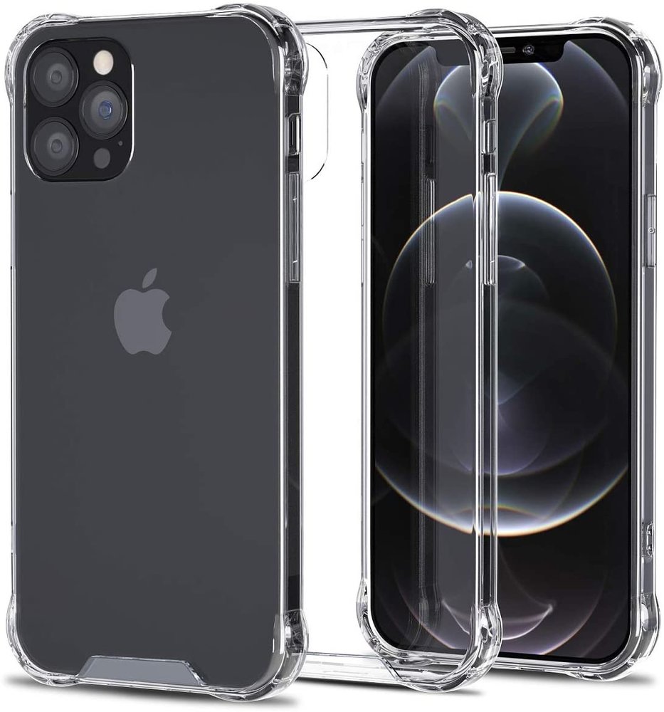 Ceezs Ceezs iPhone 12 Pro Max hoesje shockproof / schokbestendig transparant Ceezs Ceezs iPhone 12 Pro Max hoesje shockproof / schokbestendig transparant