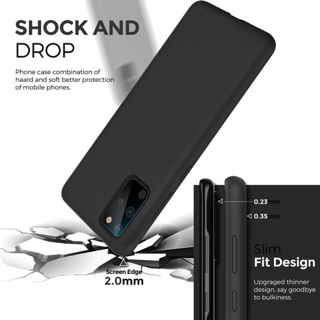 Ceezs Ceezs Samsung S20 Ultra hoesje siliconen backcover case zwart