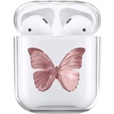 ShieldCase® Butterfly Kisses Apple Airpods case (transparant/roze) ShieldCase® Butterfly Kisses Apple Airpods case (transparant/roze)