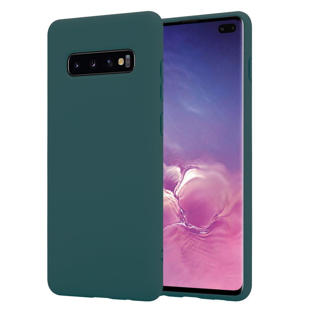ShieldCase® Shieldcase Silicone case Samsung Galaxy S10 Plus (donkergroen)