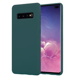 ShieldCase® Silicone case Samsung Galaxy S10 Plus (donkergroen)