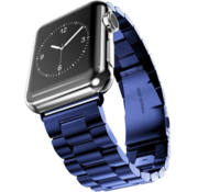 Apple Watch stalen band (blauw)