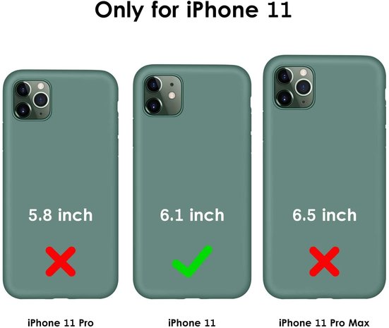 Ceezs Ceezs iPhone 11 hoesje siliconen groen