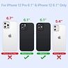 Ceezs Ceezs Apple iPhone 12 Pro hoesje siliconen zwart + glazen Screenprotector Ceezs Ceezs Apple iPhone 12 Pro hoesje siliconen zwart + glazen Screenprotector