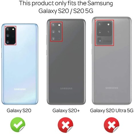 Ceezs Ceezs Samsung S20 hoesje siliconen case zwart + glazen Screenprotector