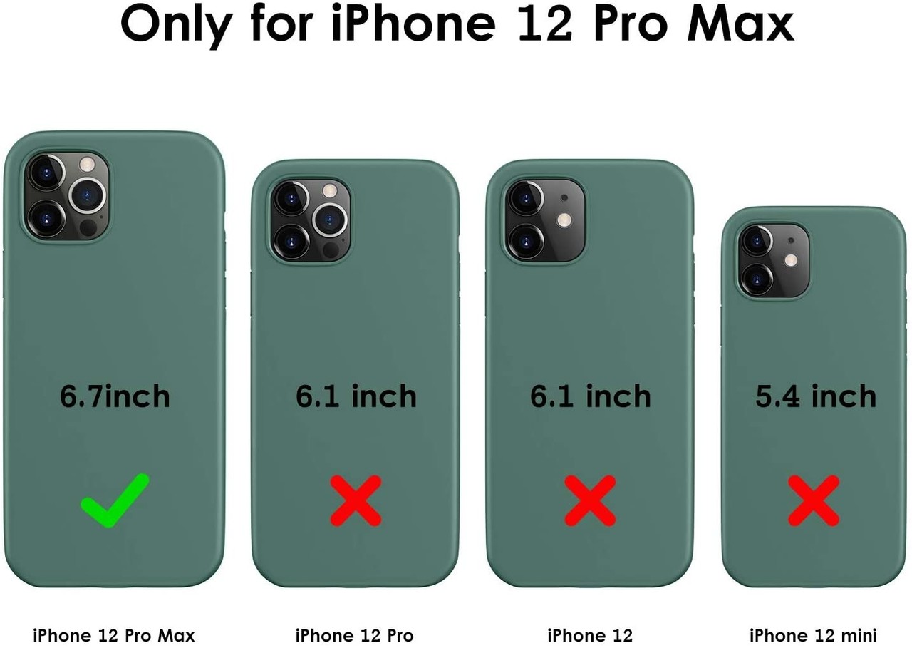 Ceezs Ceezs iPhone 12 Pro Max hoesje siliconen groen