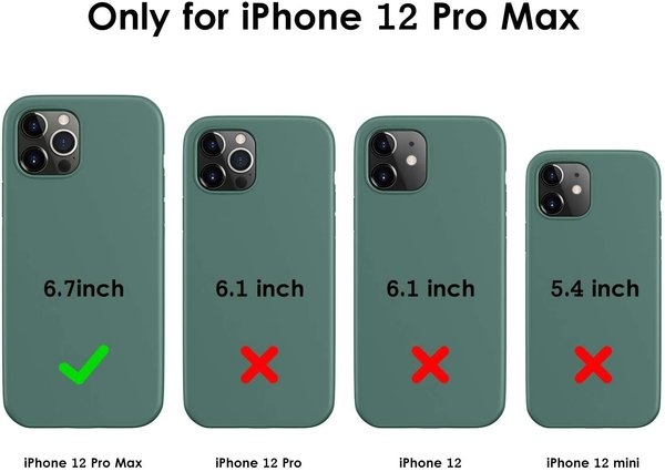 Ceezs Ceezs iPhone 12 Pro Max hoesje siliconen groen