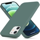 ShieldCase® Silicone case iPhone 12 Mini - 5.4 inch (donkergroen)