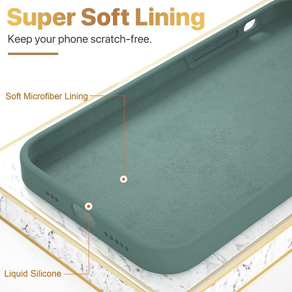 ShieldCase® ShieldCase Silicone case iPhone 12 Mini - 5.4 inch (donkergroen)