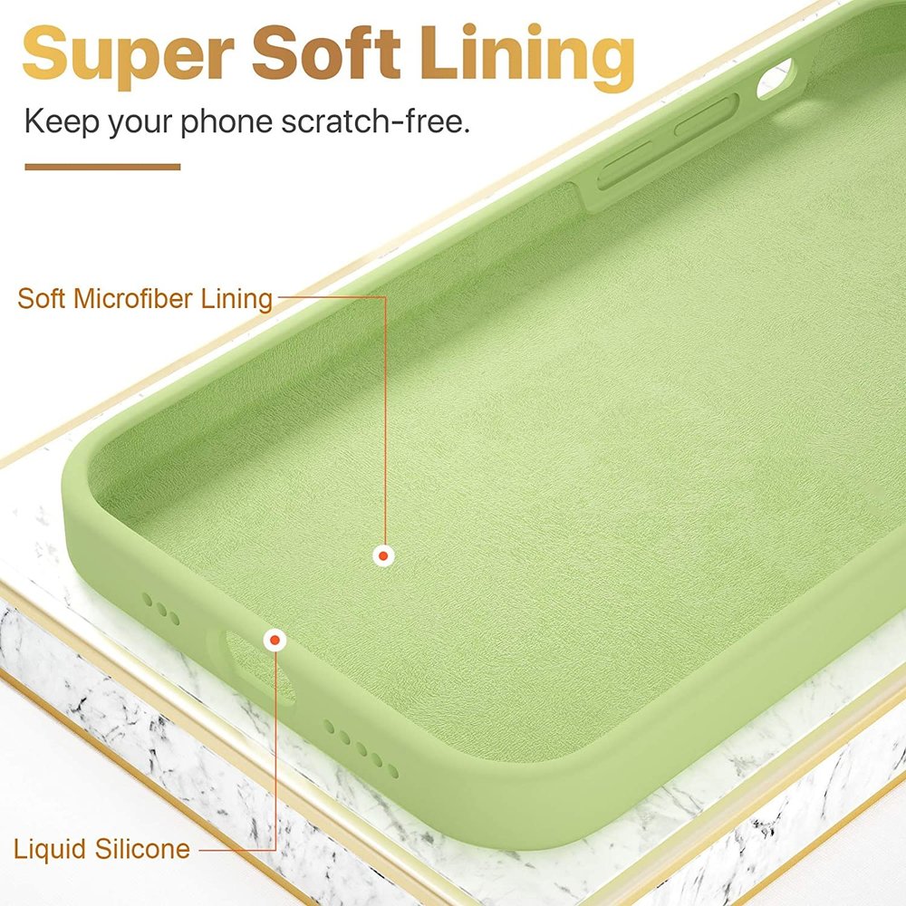 ShieldCase® ShieldCase Silicone case iPhone 12 Mini - 5.4 inch (lichtgroen)