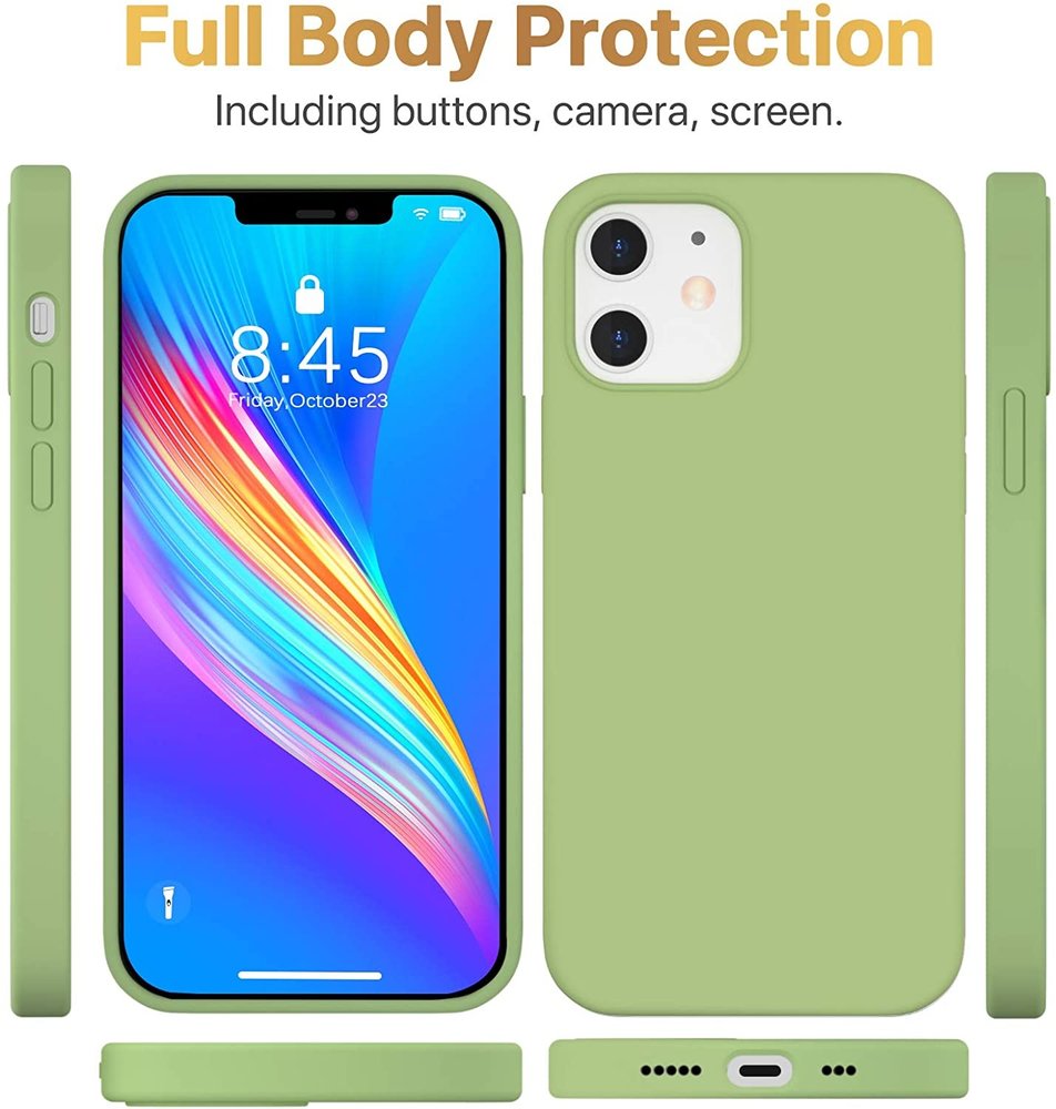 ShieldCase® ShieldCase Silicone case iPhone 12 Mini - 5.4 inch (lichtgroen)