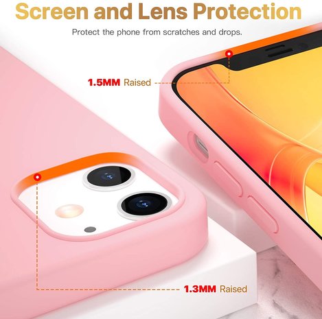 ShieldCase® ShieldCase Silicone case iPhone 12 Mini - 5.4 inch (roze)
