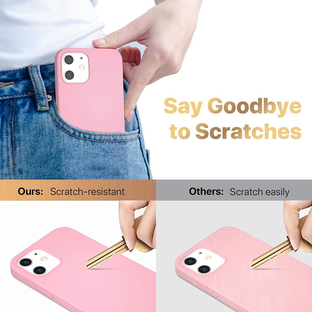 ShieldCase® ShieldCase Silicone case iPhone 12 Mini - 5.4 inch (roze)