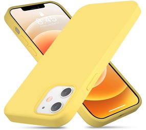 ShieldCase® Silicone case iPhone 12 Mini - 5.4 inch (geel)