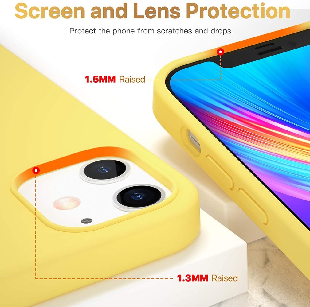 ShieldCase® ShieldCase Silicone case iPhone 12 Mini - 5.4 inch (geel)