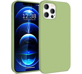 ShieldCase® Silicone case iPhone 12 Pro - 6.1 inch (lichtgroen)