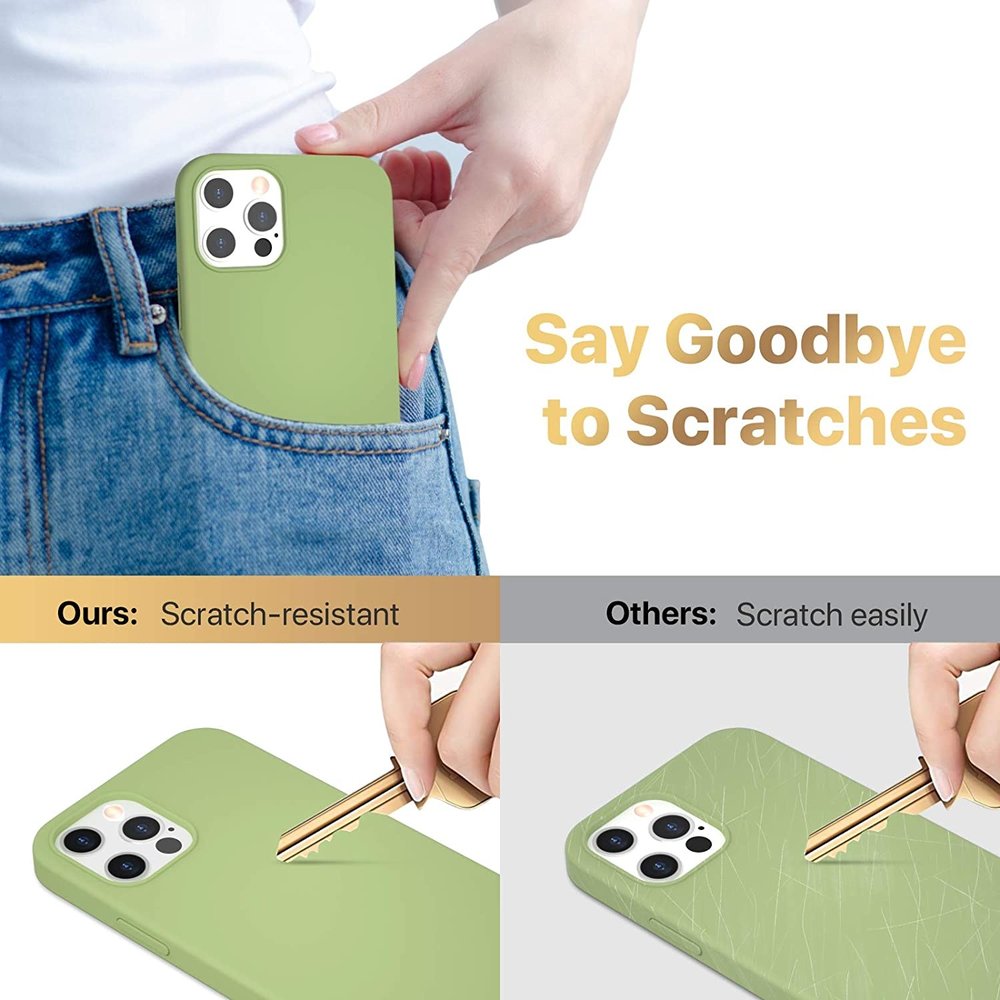 ShieldCase® ShieldCase Silicone case iPhone 12 Pro 6.1 - inch (lichtgroen)