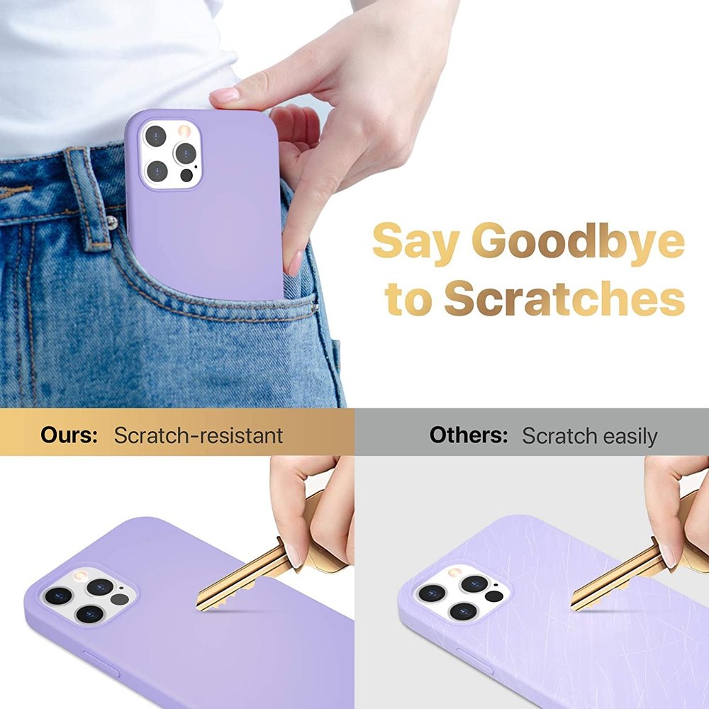 ShieldCase® ShieldCase Silicone case iPhone 12 Pro - 6.1 inch (lichtpaars)